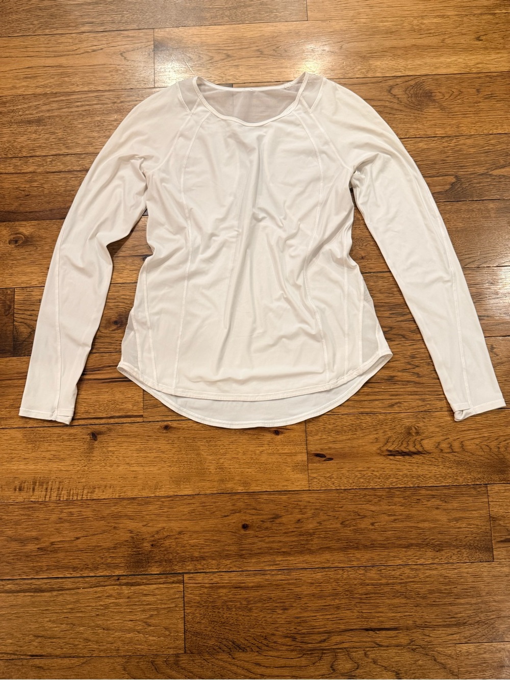 Lulu Lemon Women’s White Long-Sleeve Performance Top